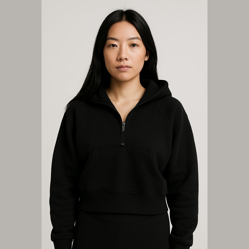 Lululemon 1/2 Zip Black Hoodie XS